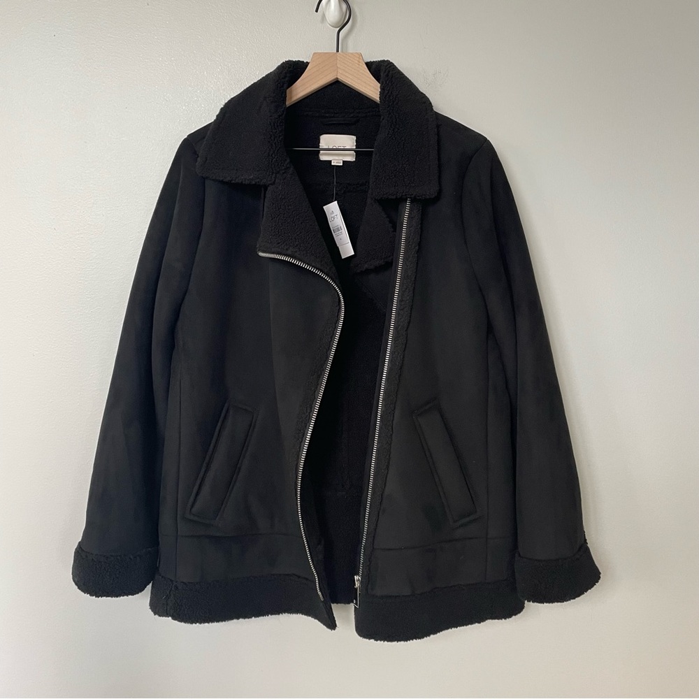 Loft Black Shearling Jacket - image 7